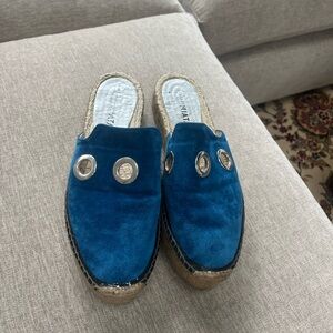 Premiata Blue Suede Loafers